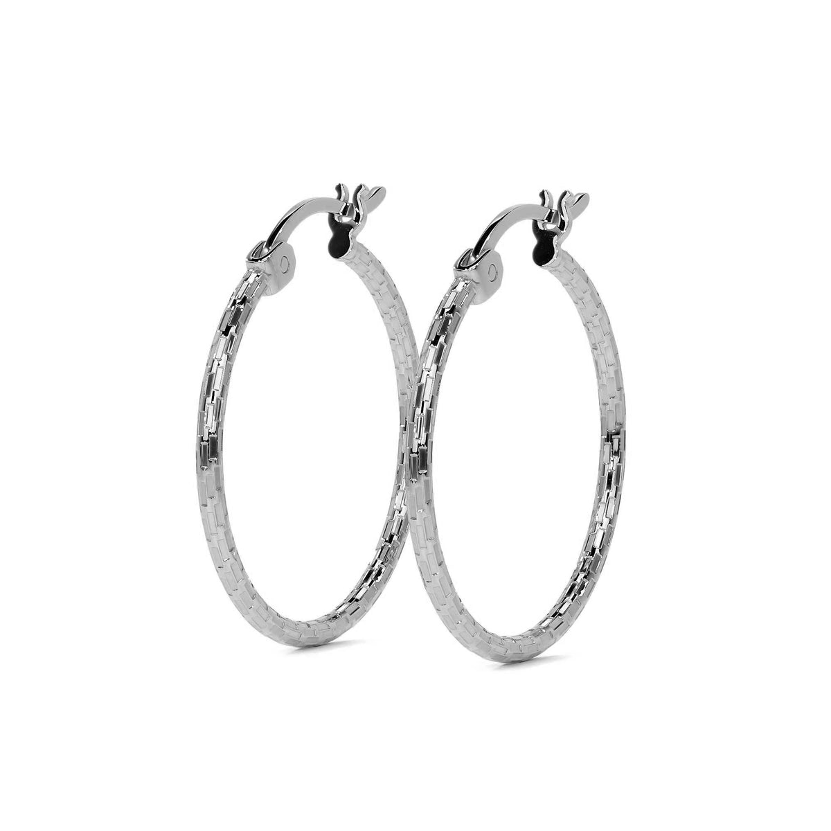 Arete Arracada Diamantada De Plata Ley 925 Para Mujer Estilo Domino