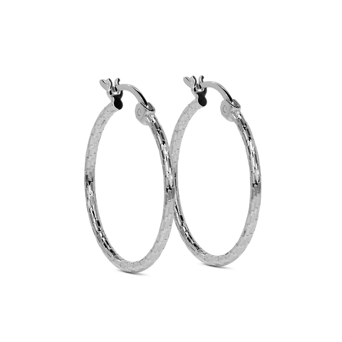 Arete Arracada Diamantada De Plata Ley 925 Para Mujer Estilo Domino