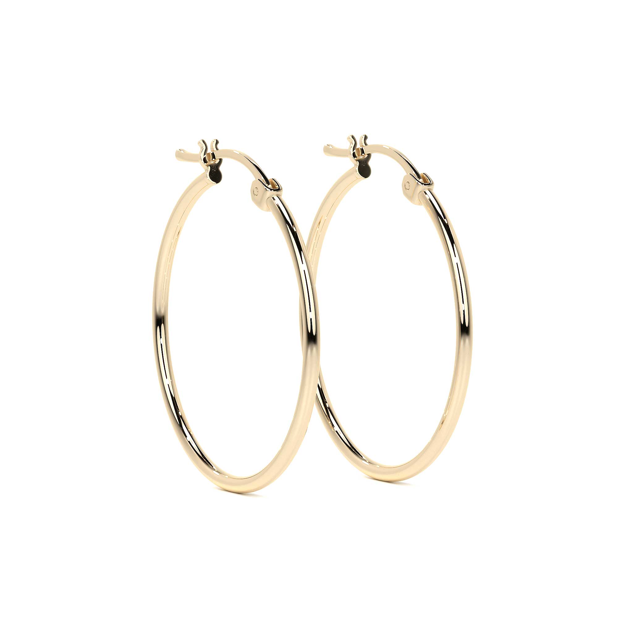 Arete Arracada De Oro 10k Lisa