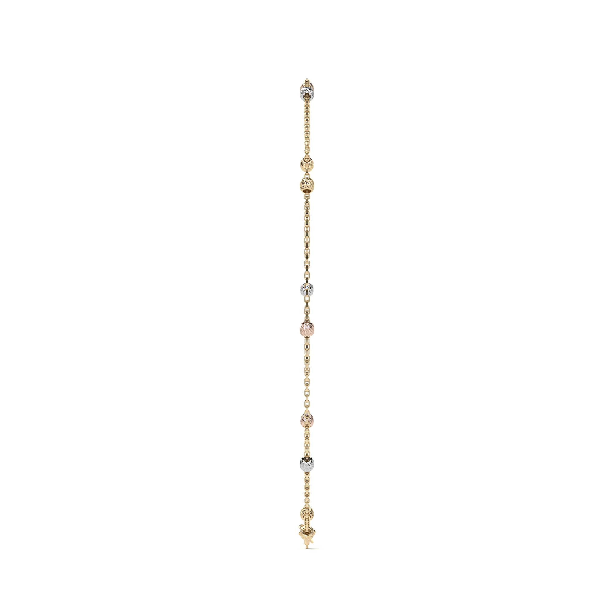 Pulsera Viviana de Oro 10K para Mujer | Brazalete Elegante y Delicado | Regalo Ideal para Dama