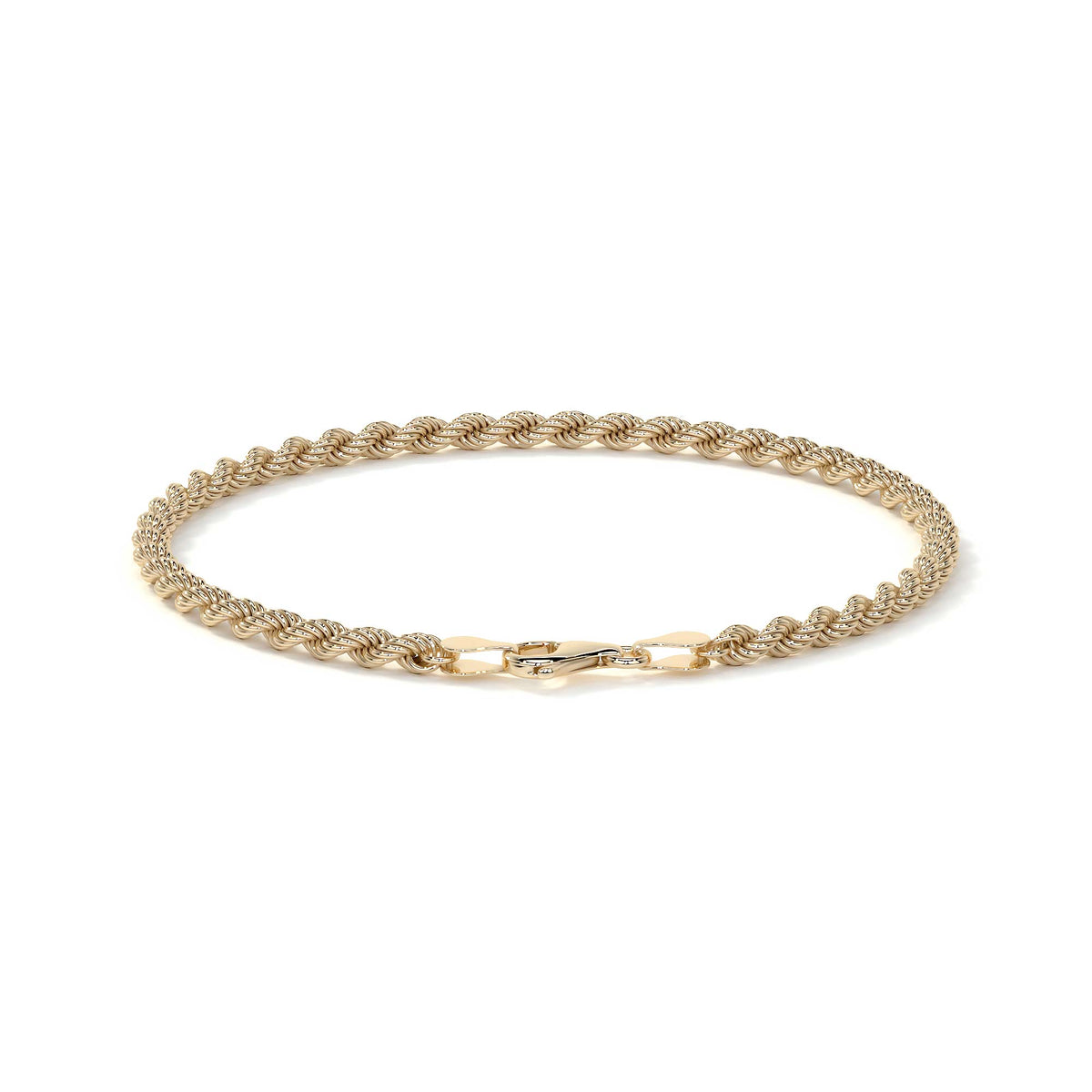 Pulsera de Oro 10K para Hombre Estilo Torsal Italiano | Brazalete Masculino Elegante