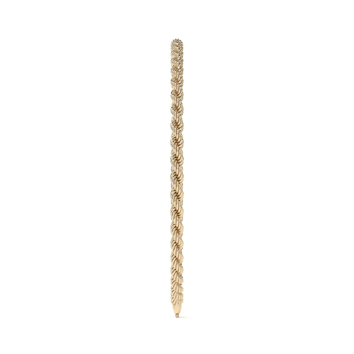Pulsera de Oro 10K para Hombre Estilo Torsal Italiano | Brazalete Masculino Elegante