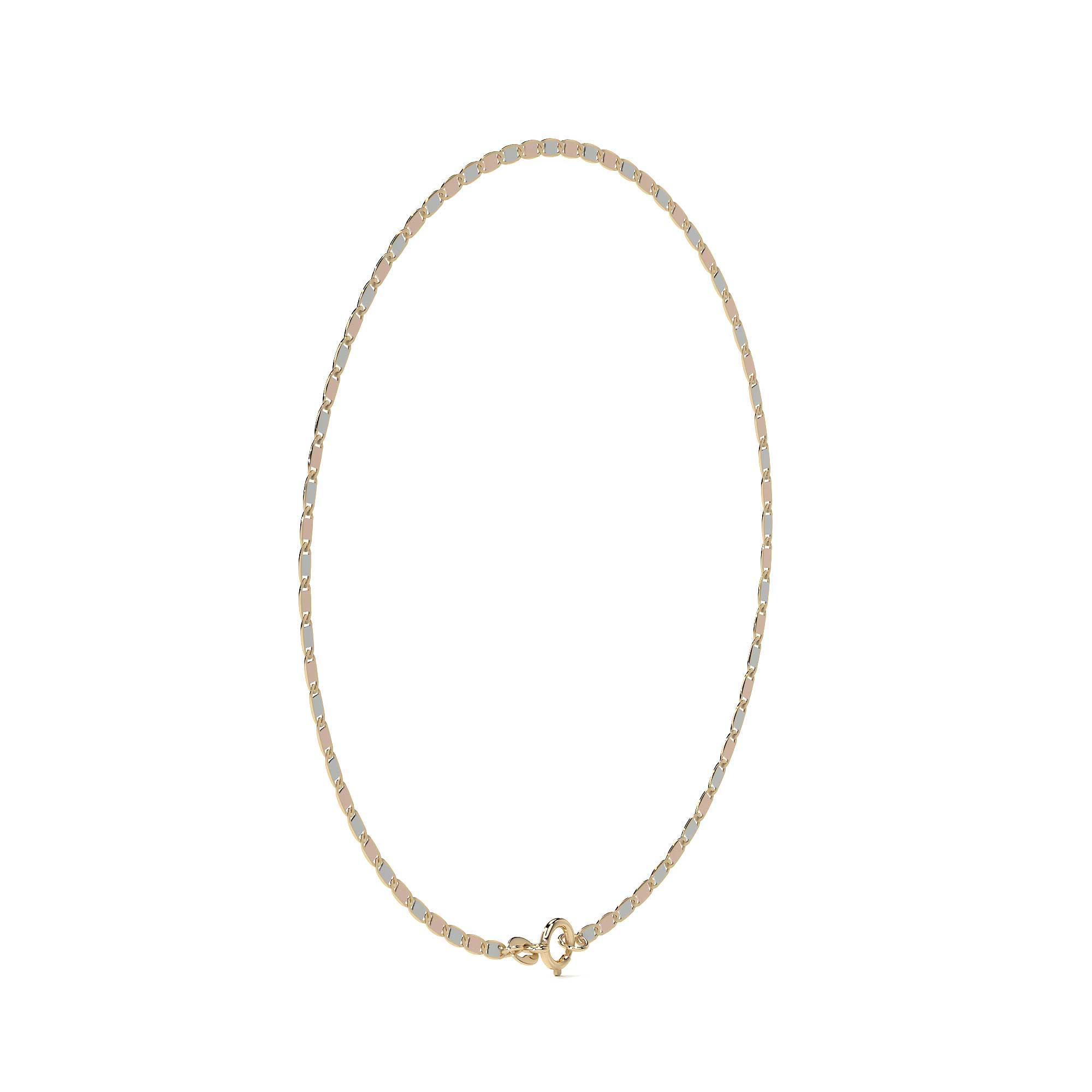 Pulsera Valentino De Oro Italiano 10k, Calibre 1.4mm, 18 Cm