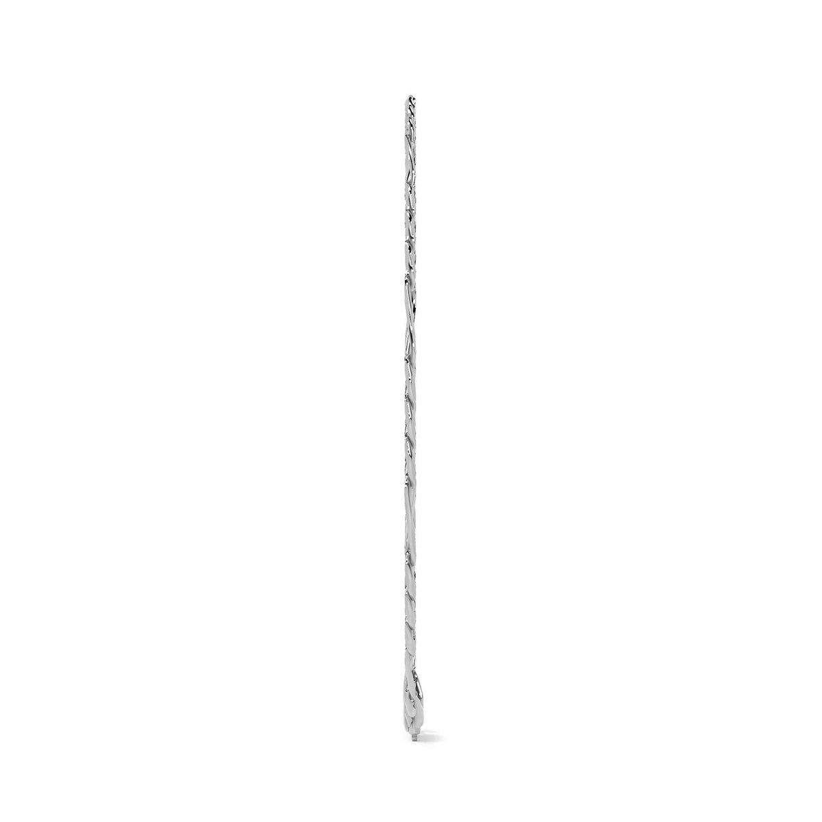 Pulsera de Plata 925 Italiana para Hombre Estilo Fígaro 3x1 | Joyería Masculina Elegante