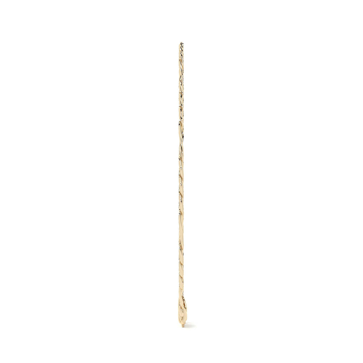 Cadena Figaro Oro 10k 4.3mm 50cm Dorado Clásica Diseño Italiano