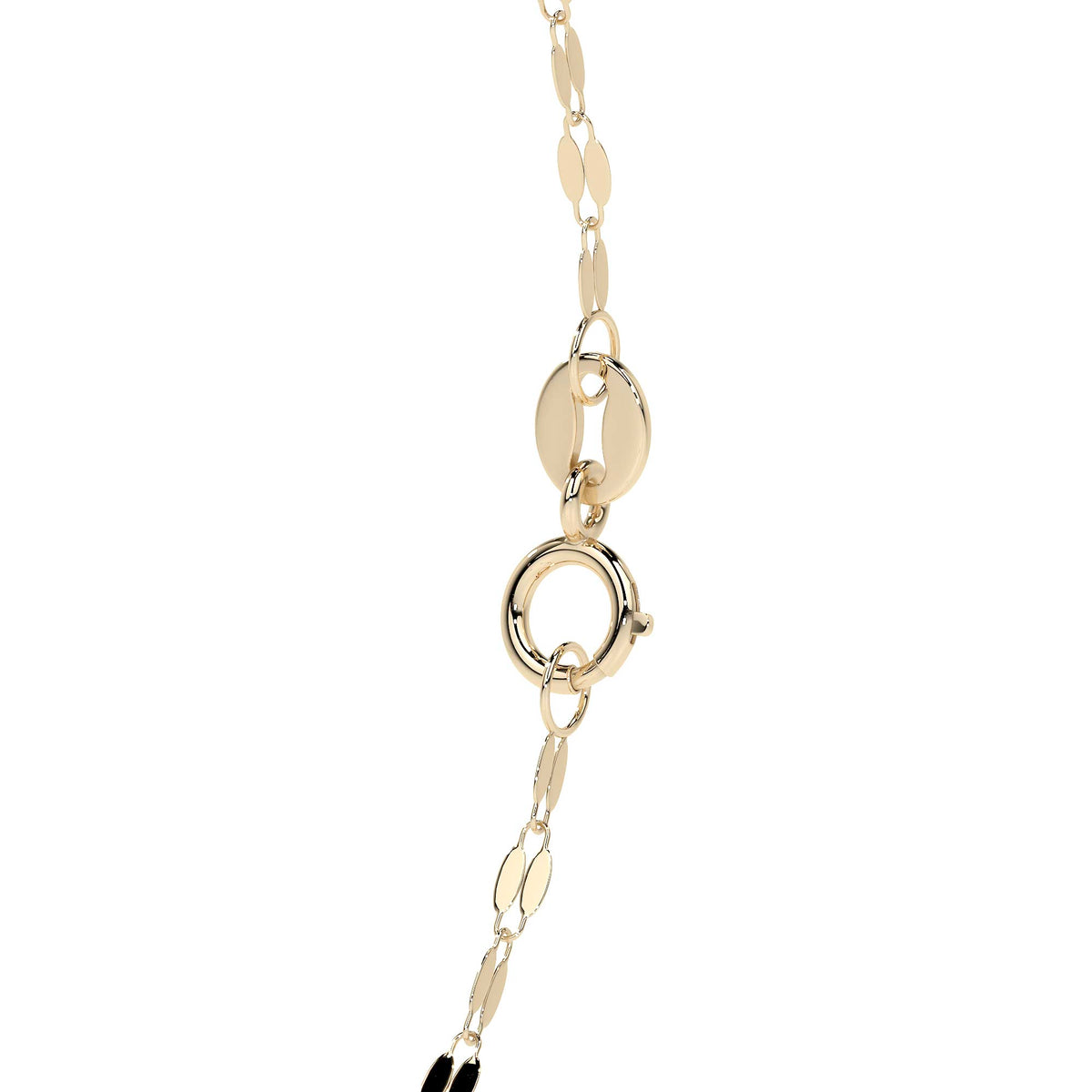 Esclava de Oro 10K Estilo Fígaro Serpentina Italiano | Pulsera Delicada de Joyería Fina