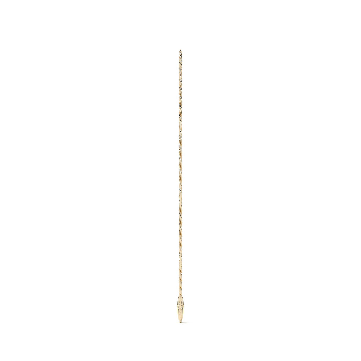 Pulsera Italiana 3x1 Serpentina De 10 Quilates 2.6mm, 21.5cm