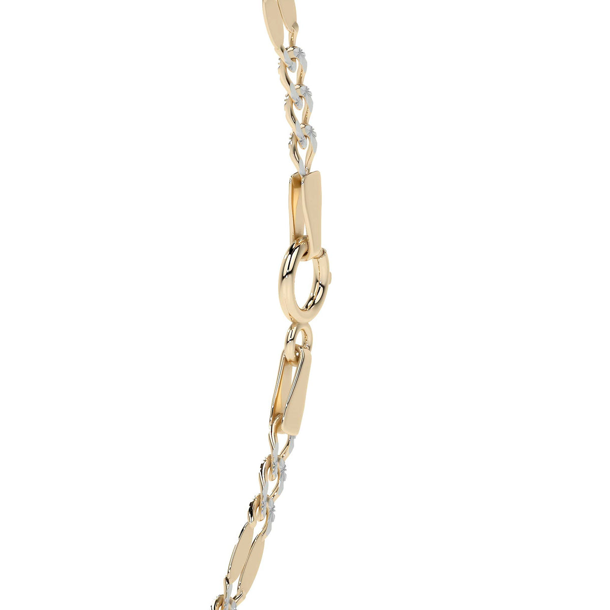 Pulsera Italiana 3x1 Serpentina De 10 Quilates 2.6mm, 21.5cm