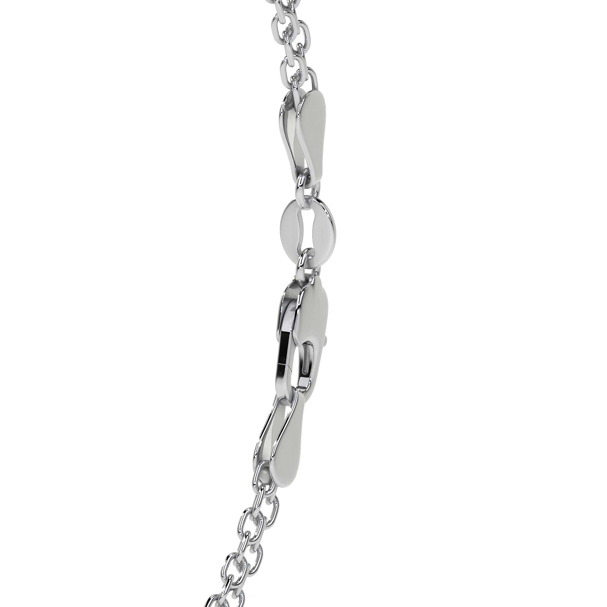 Pulsera Bizmark De Plata 925 Mujer 18 Cm 2.2 G Elegante Plateado 6 Cm 18 Cm