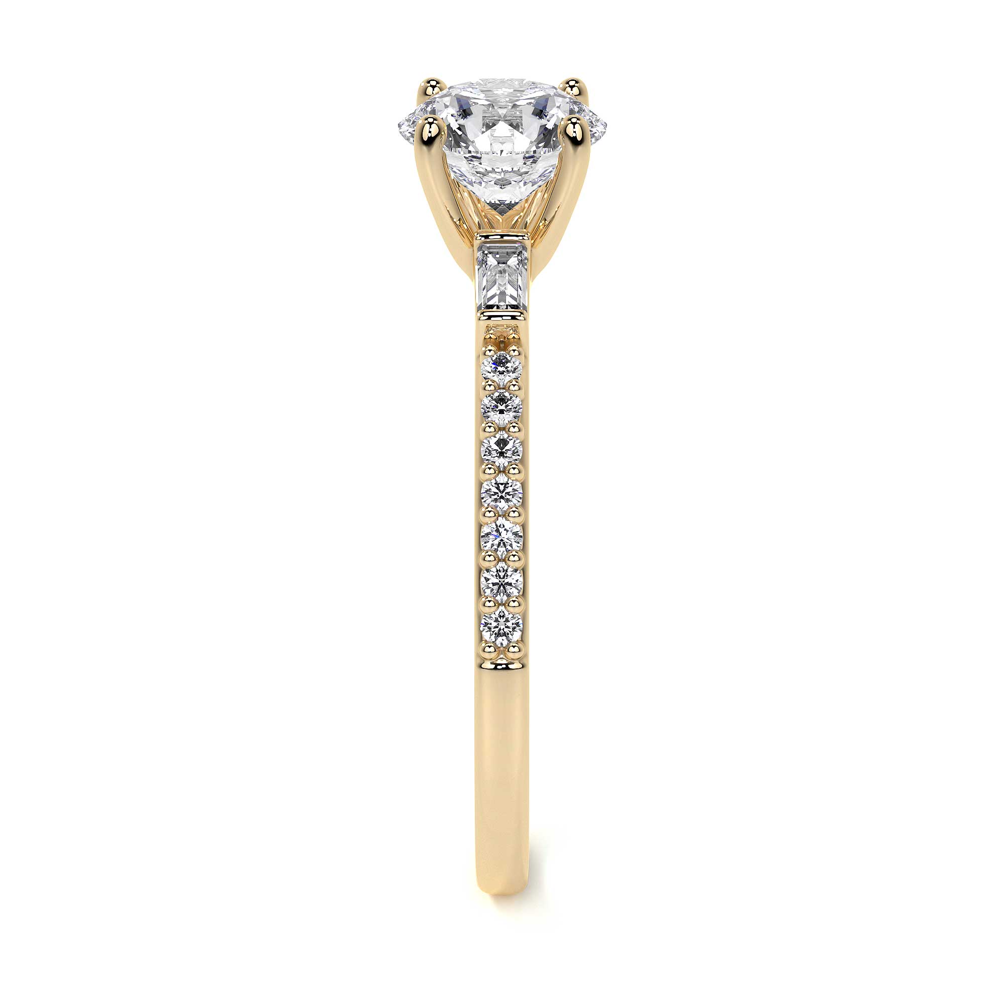 Anillo De Compromiso De Oro 10k Con Piedra Zirconia