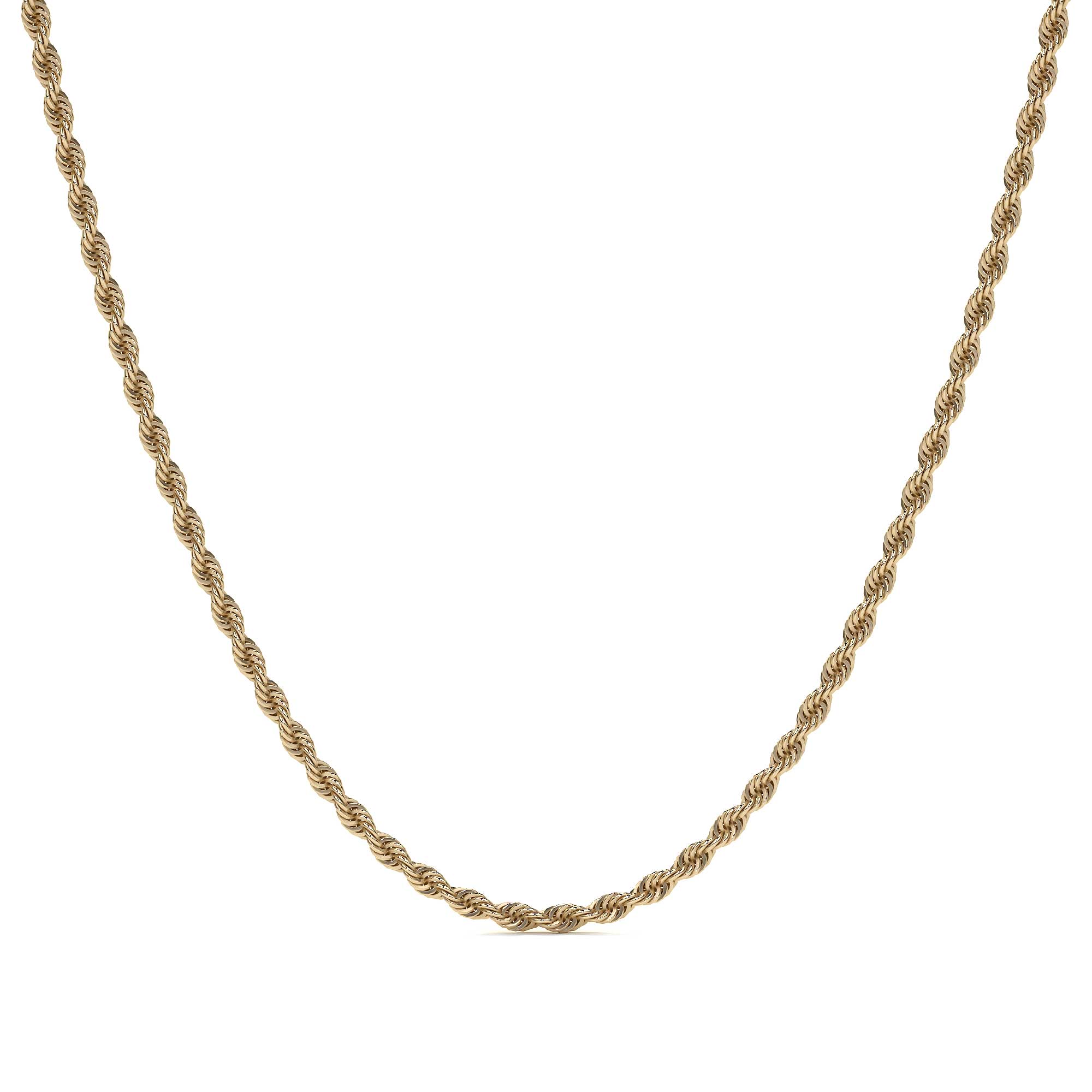 Cadena Torsal De Oro Italiano 10k, Calibre 2.1mm