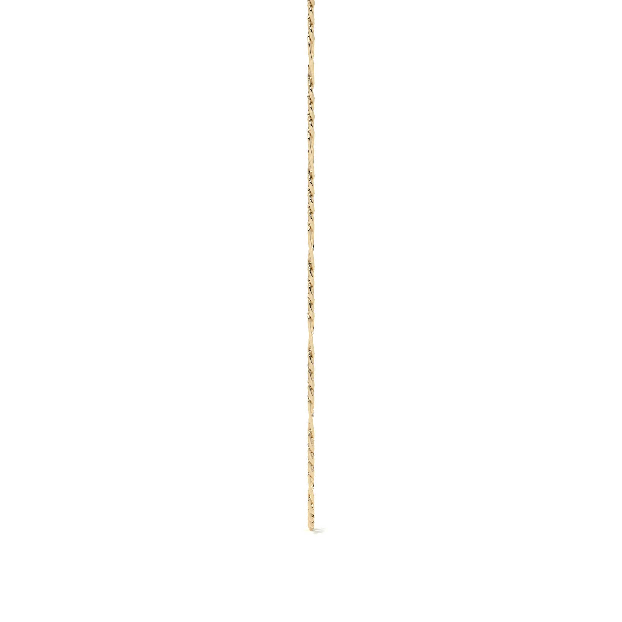 Cadena De Oro Italiano 10k, Estilo Figaro 3x1 Hueca, 40 Cm Dorado