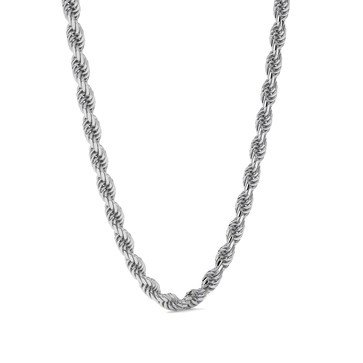 Cadena De Plata 925 Estilo Torsal De Calibre 3.3 Mm