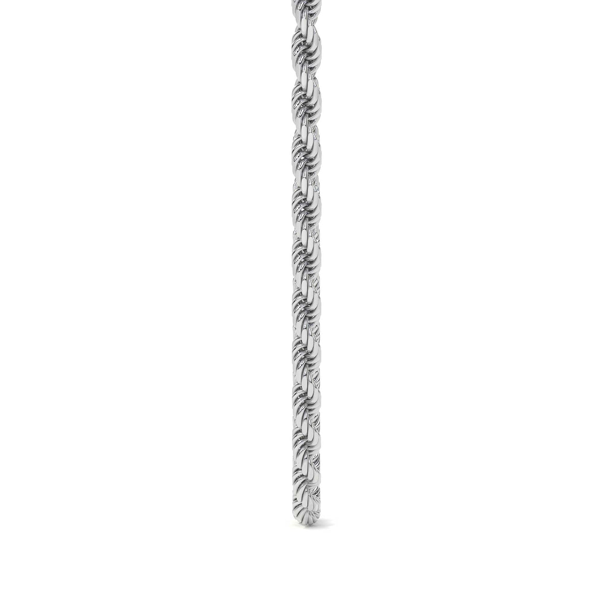 Cadena De Plata 925 Torsal Calibre 3.2 Mm, 4 Colores