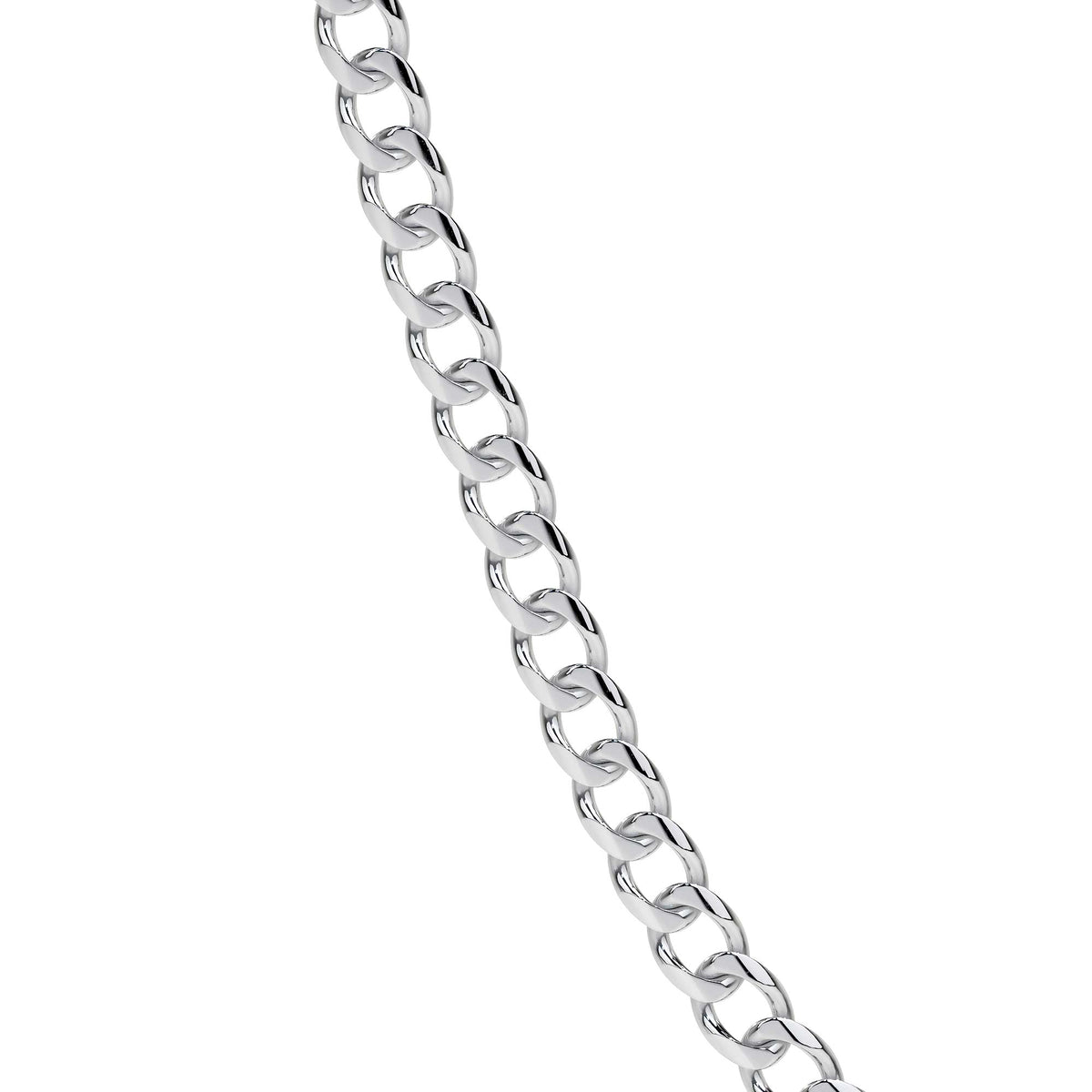 Cadena De Plata 925 Estilo Barbada De Calibre 3.2mm en 5 colores