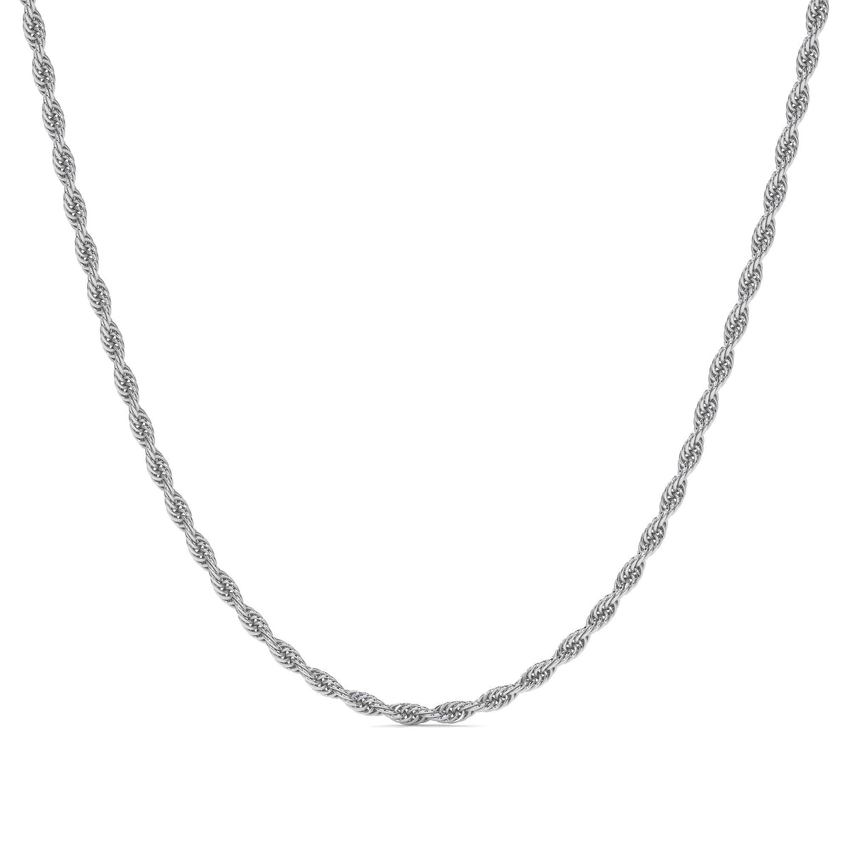 Cadena De Plata 925 Italiana Torsal Calibre 1.9mm en 4 colores
