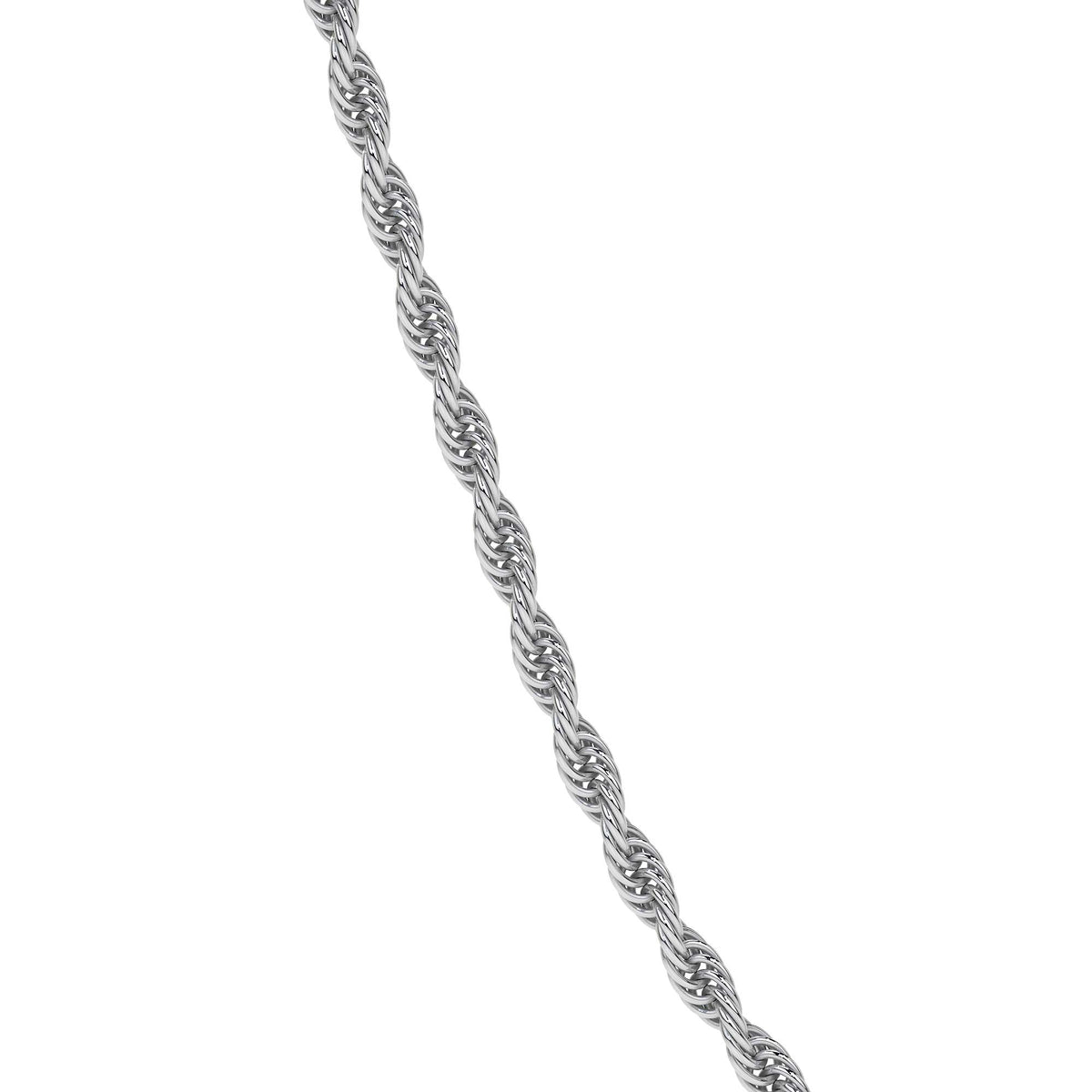 Cadena De Plata 925 Italiana Torsal Calibre 1.9mm en 4 colores