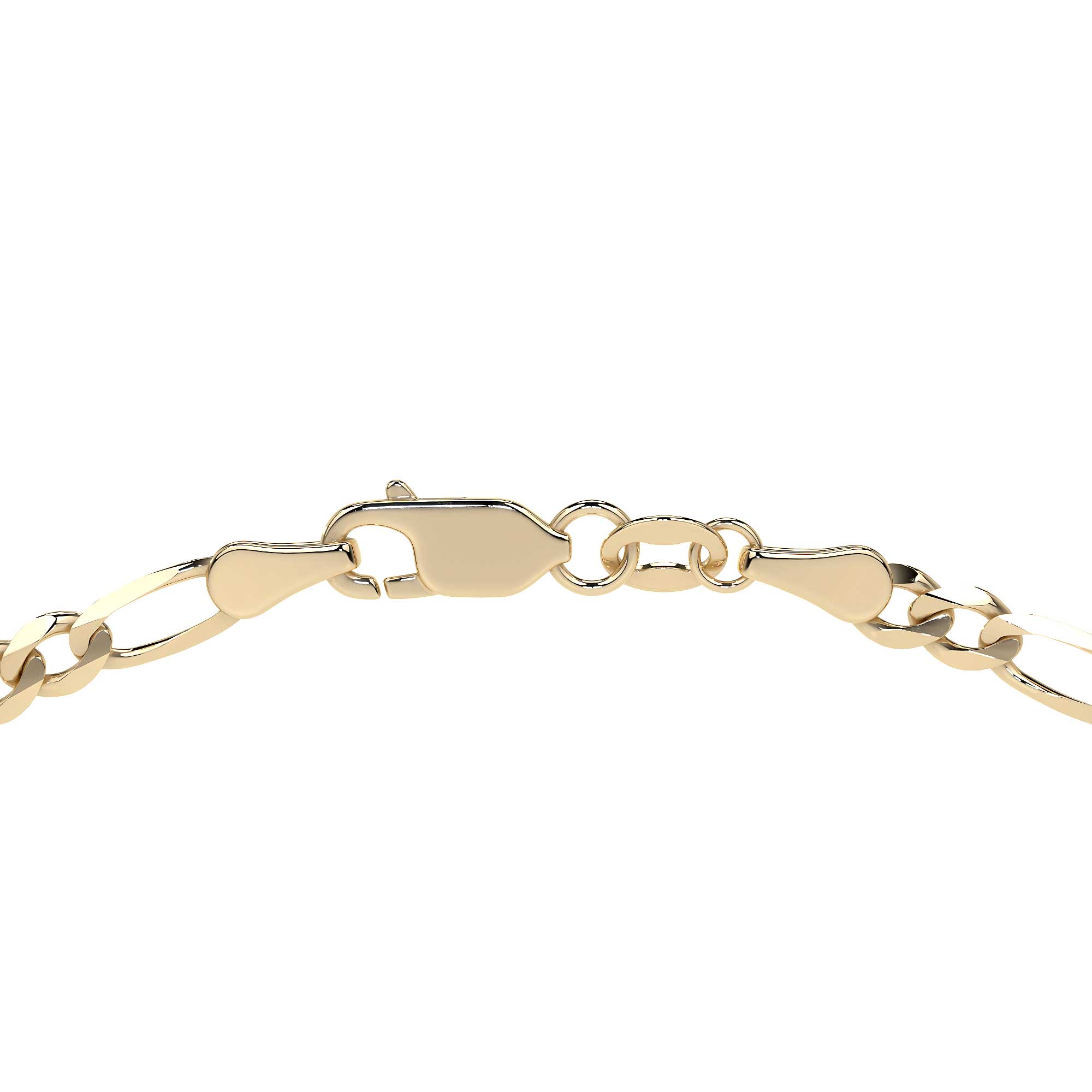 Cadena de Oro 10K Figaro 3x1 Unisex| Collar Italiano 3.5mm Imperial Jewelry | Joyería Fina Resistente