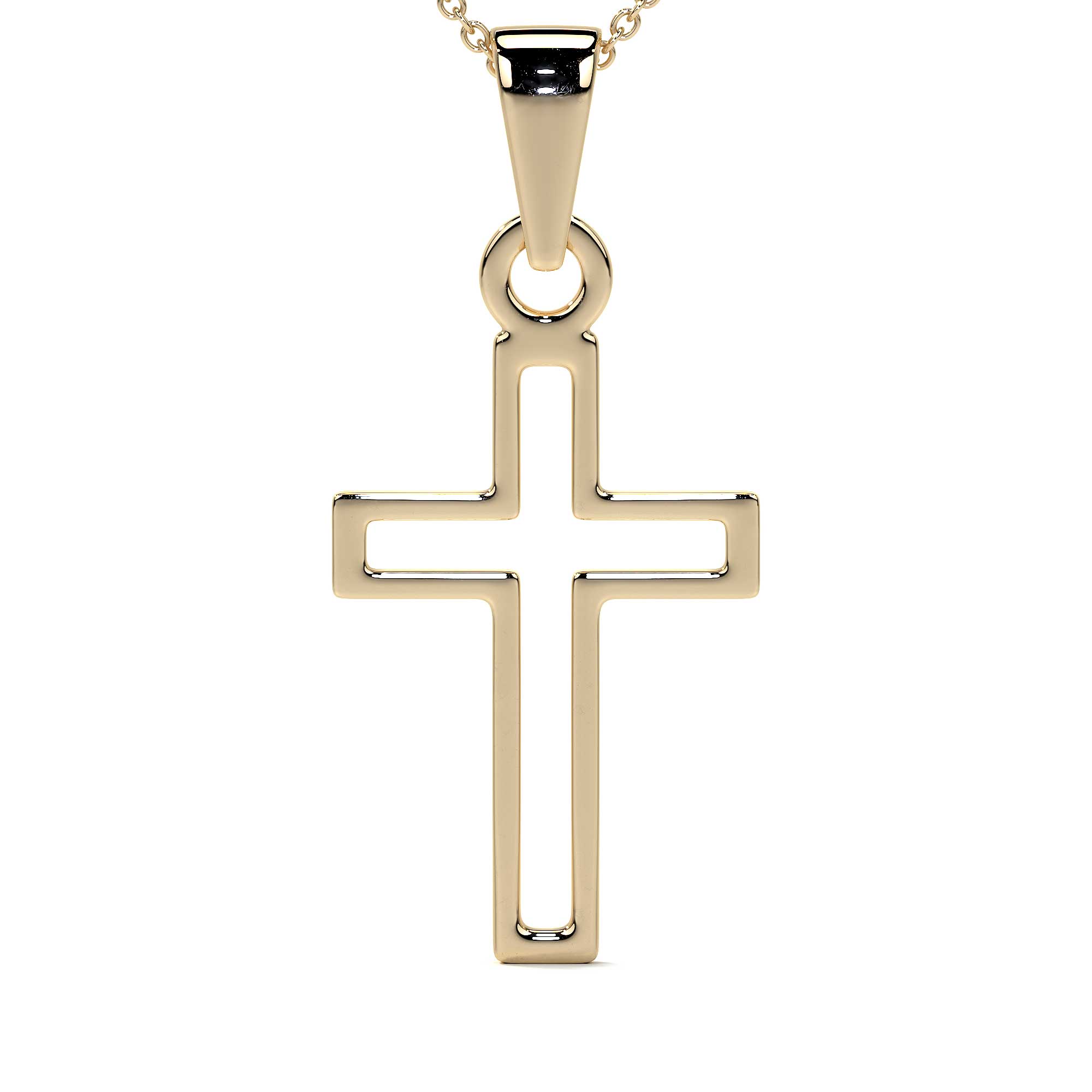 Dije De Oro De 10k De Cruz