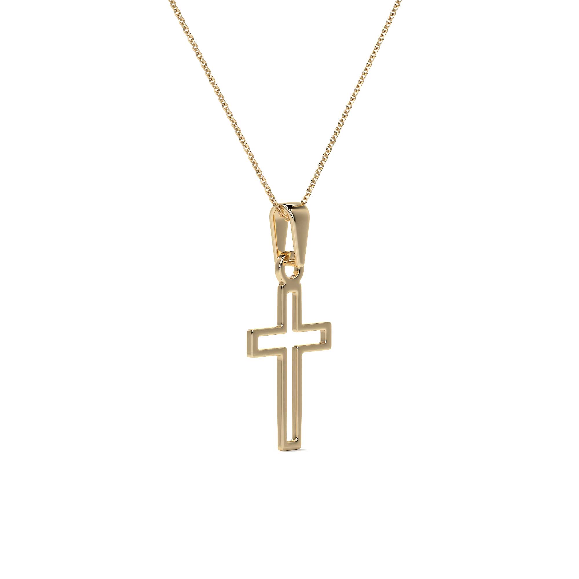 Dije De Oro De 10k De Cruz