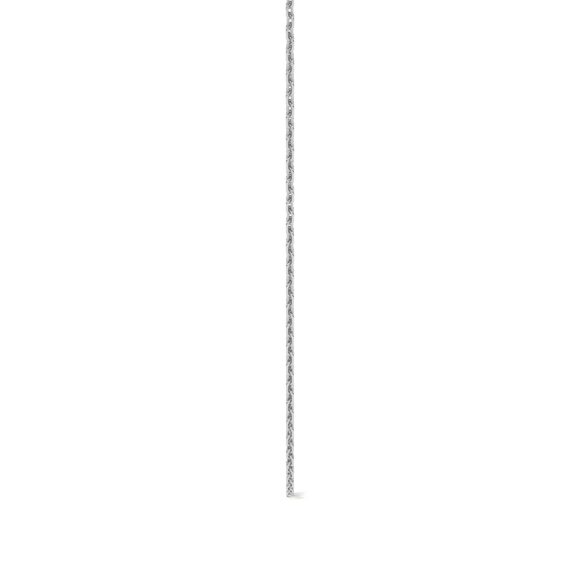 Cadena De Plata 925 Bizantina De 45 Cm Calibre 2.4 Mm
