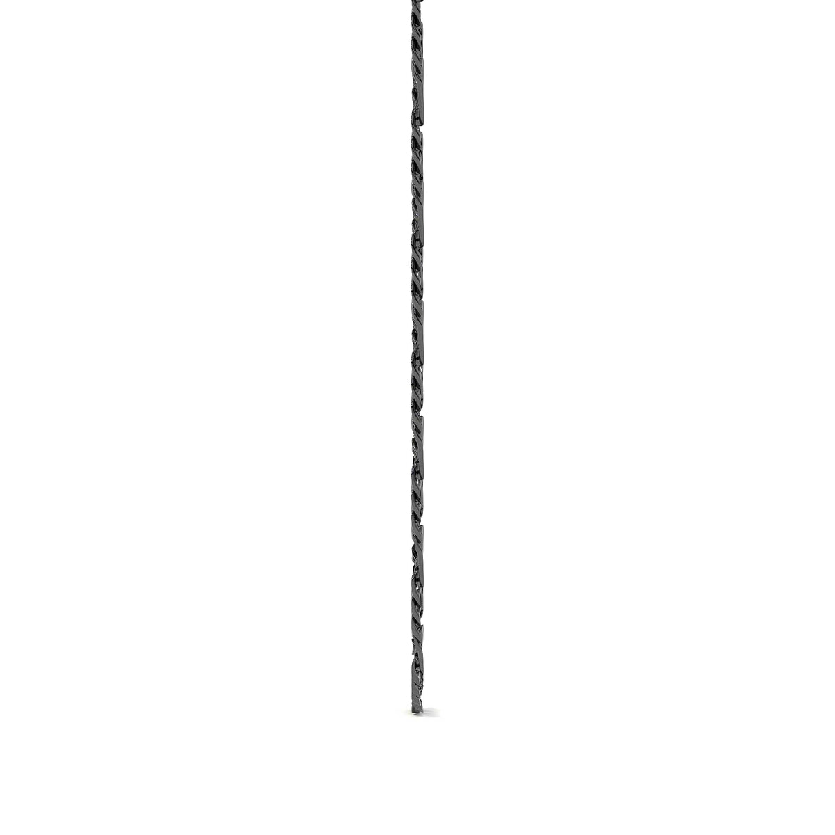 Cadena De Plata 925 Figaro 3x1 de 50 Cm Calibre 2.5 Mm