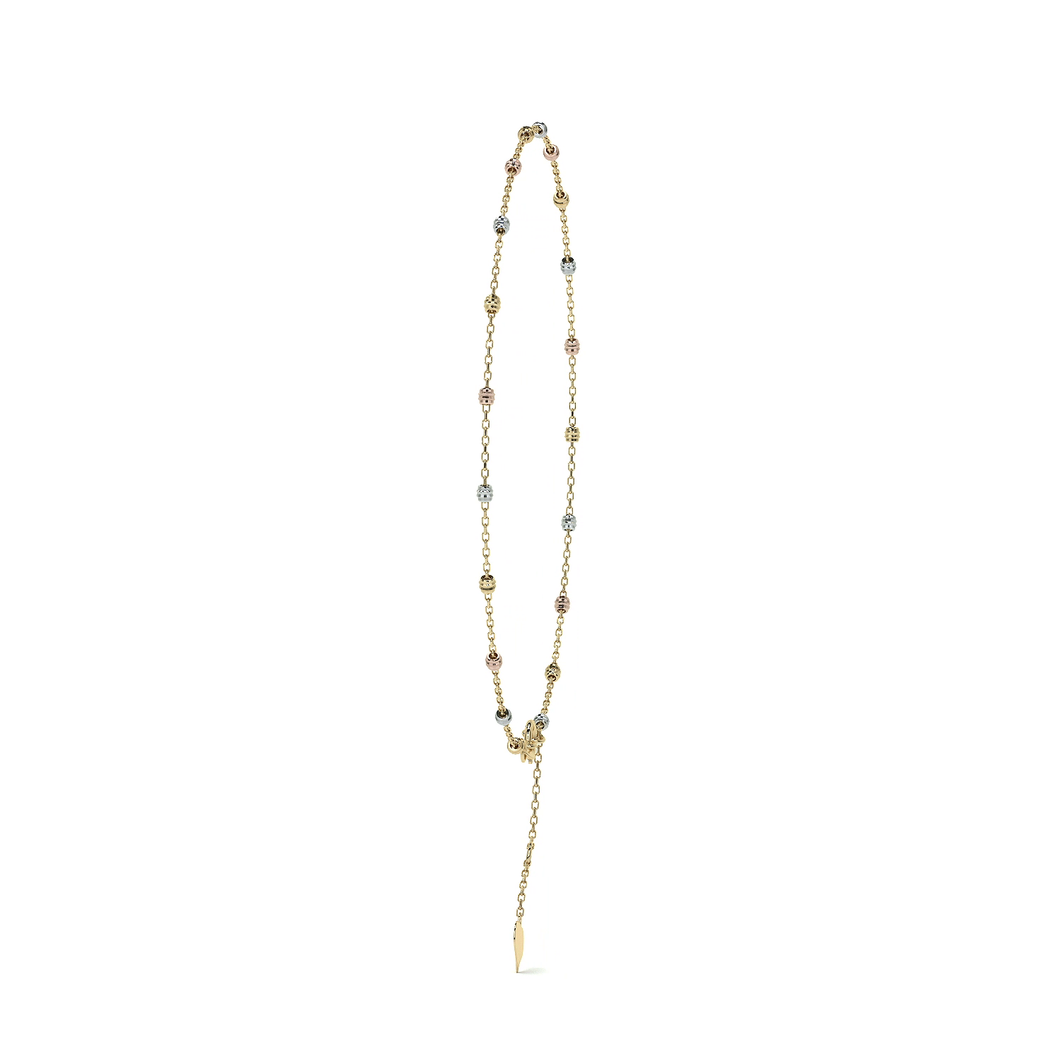 Esclava Viviana Ajustable de Oro 10K con Bola Lisa | Pulsera Elegante de Joyería Fina