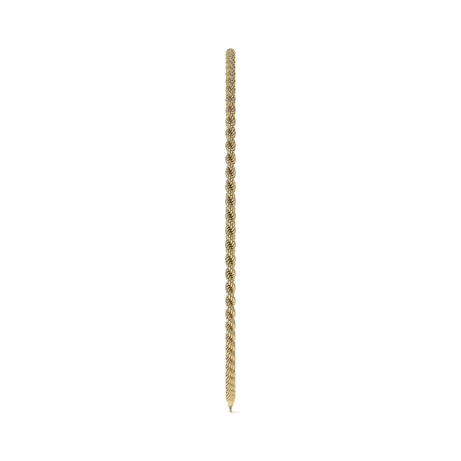 Pulsera de Oro 10K Estilo Torsal Italiano para Hombre y Mujer | Brazalete Unisex Elegante