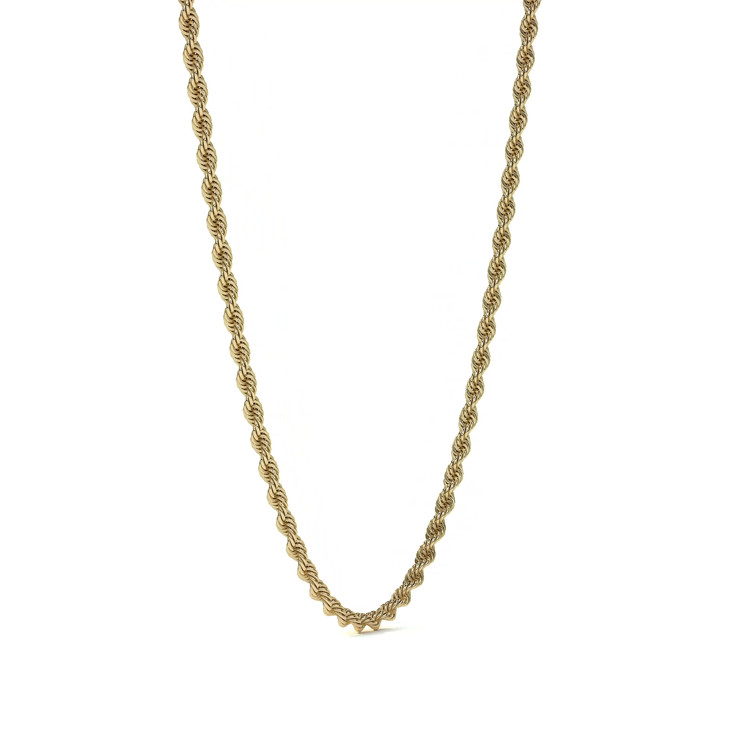 Cadena De Oro Italiano 14k Torsal Calibre Hombre 2.1mm