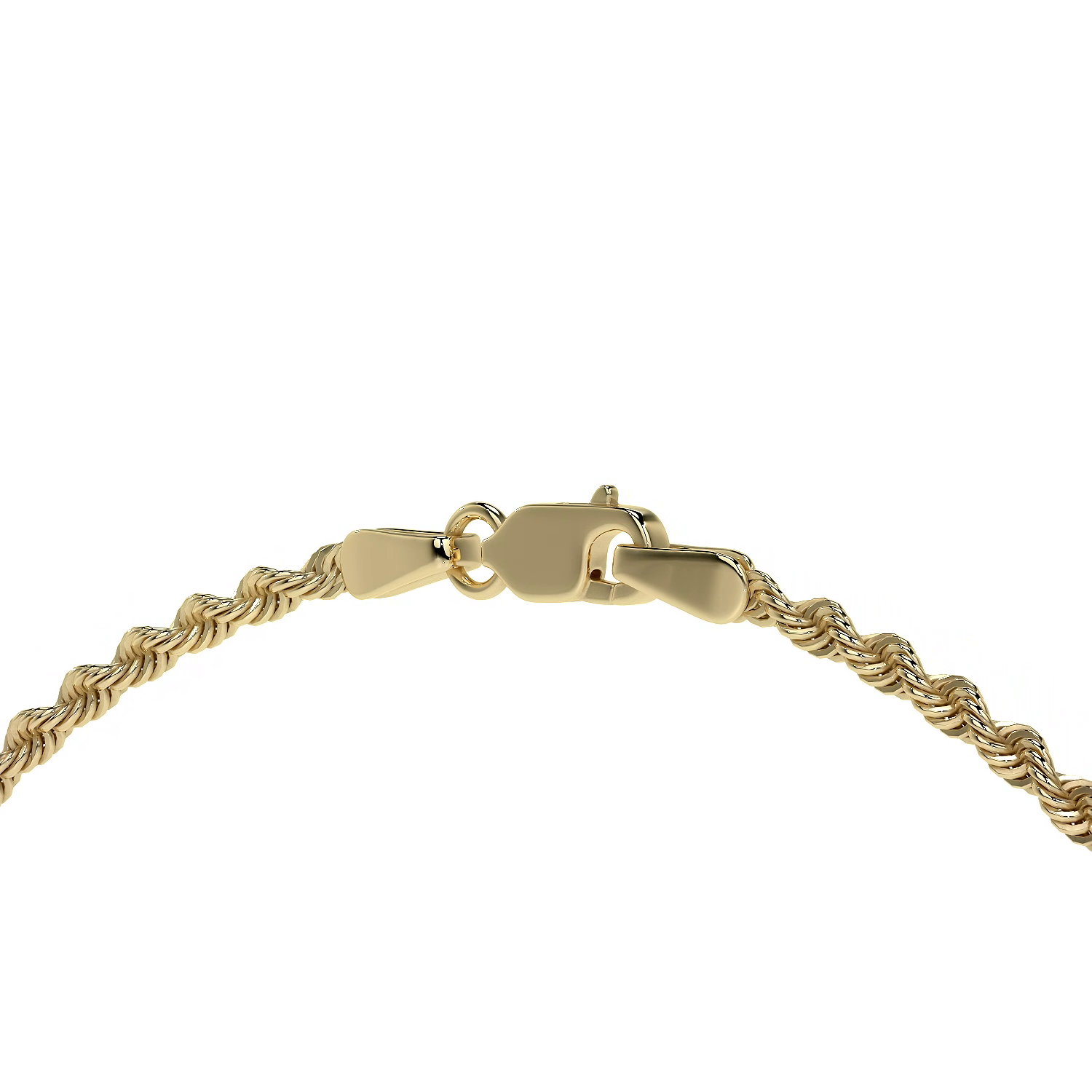 Cadena De Oro Hombre Italiano Torsal 10k Calibre 1.9mm