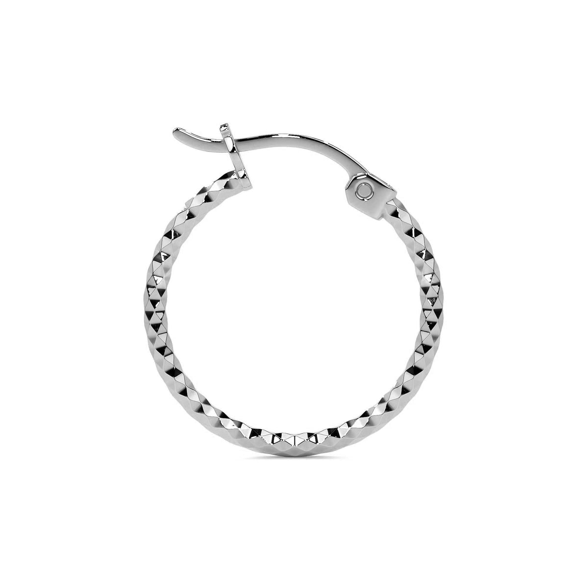 Arete Arracada De Plata 925 Diamantada Panal Para Mujer