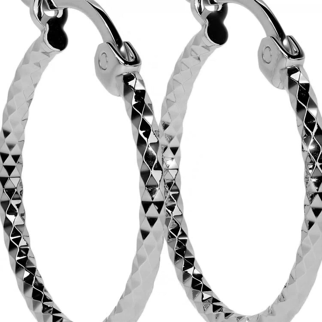 Arete Arracada De Plata 925 Diamantada Panal Para Mujer