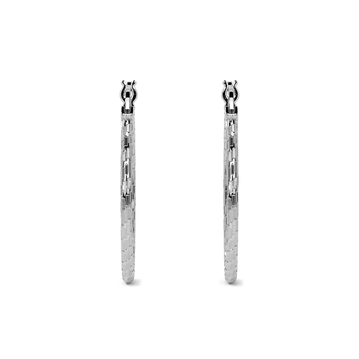 Arete Arracada Diamantada De Plata Ley 925 Para Mujer Estilo Domino