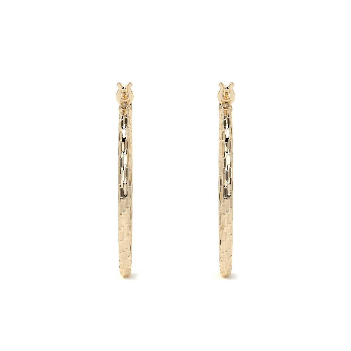 Arete Arracada Diamantada De Oro 14k Estilo Dominó