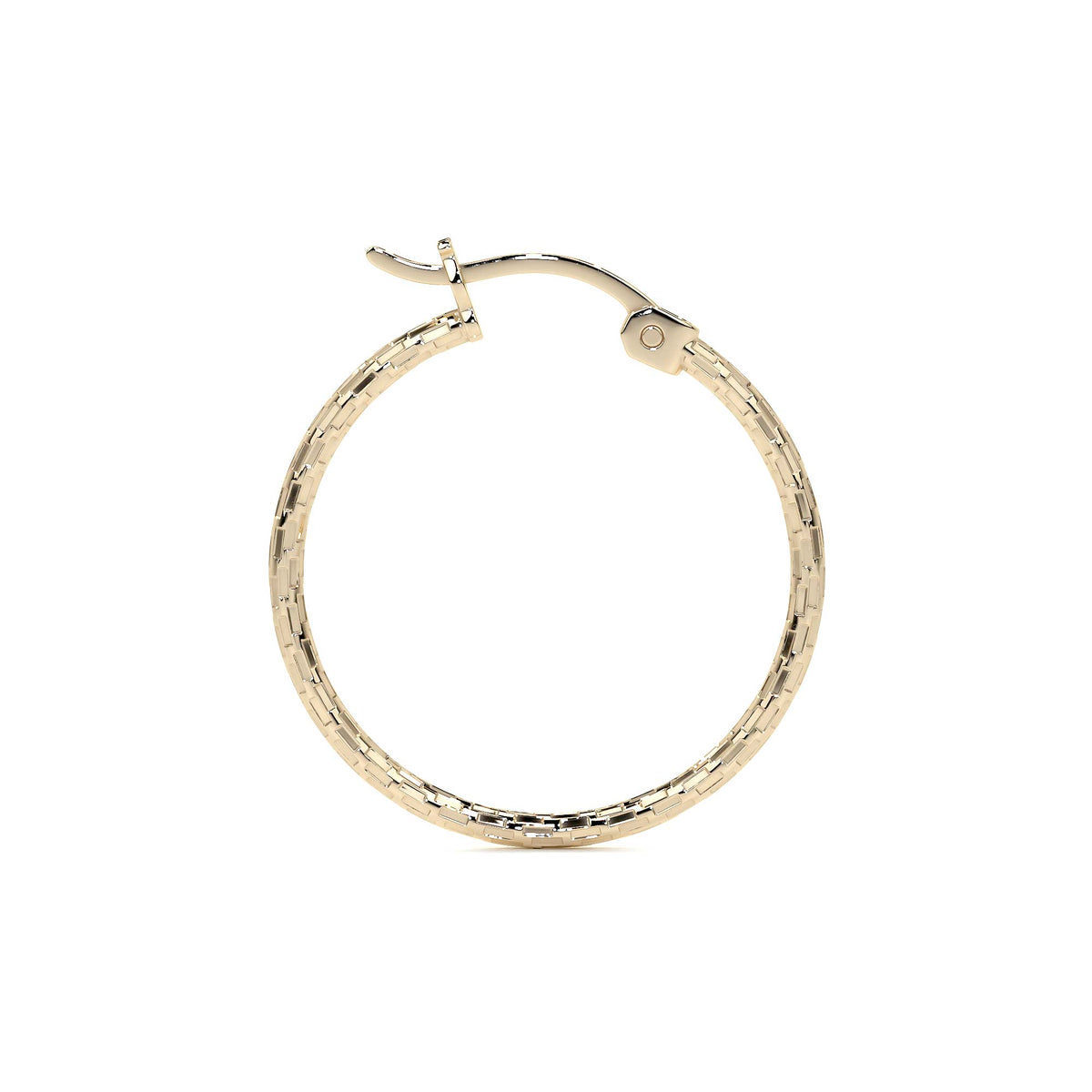 Arete Arracada Diamantada De Oro 14k Estilo Dominó