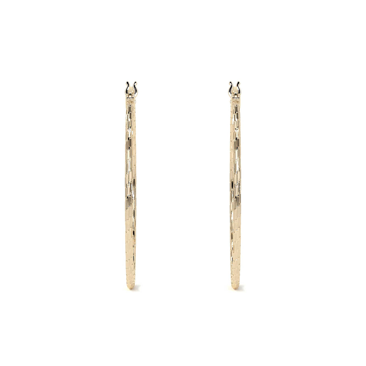 Arete Arracada Diamantada De Oro 14k Estilo Dominó