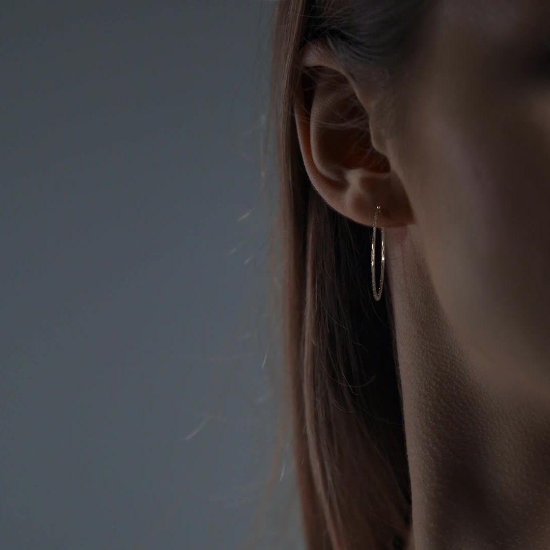 Arete Arracada Diamantada De Oro 14k Estilo Dominó