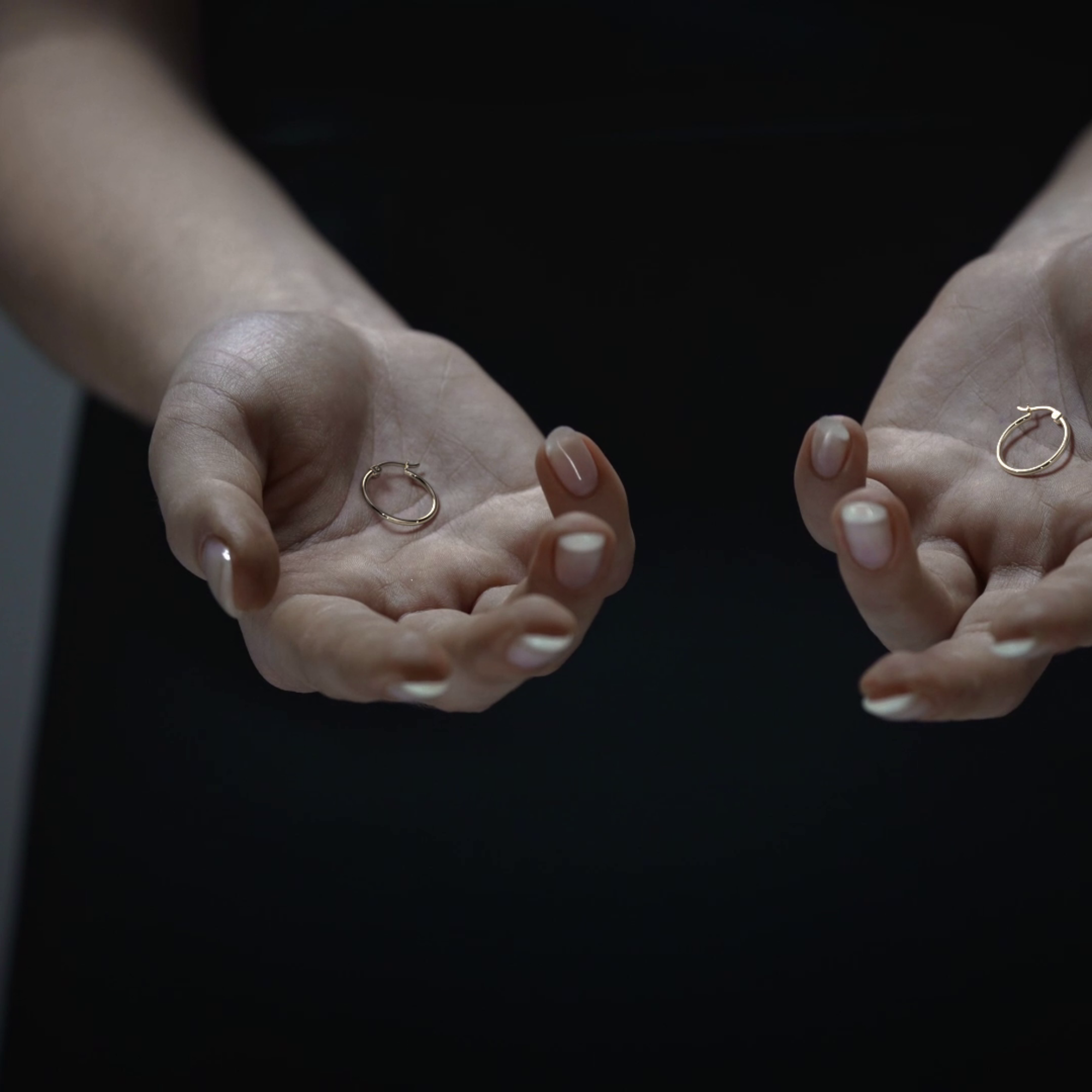 Arete Arracada De Oro 10k Lisa