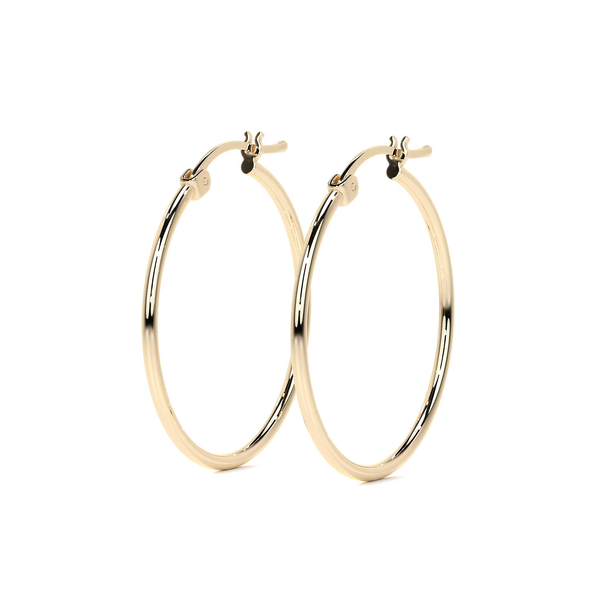 Arete Arracada De Oro 10k Lisa