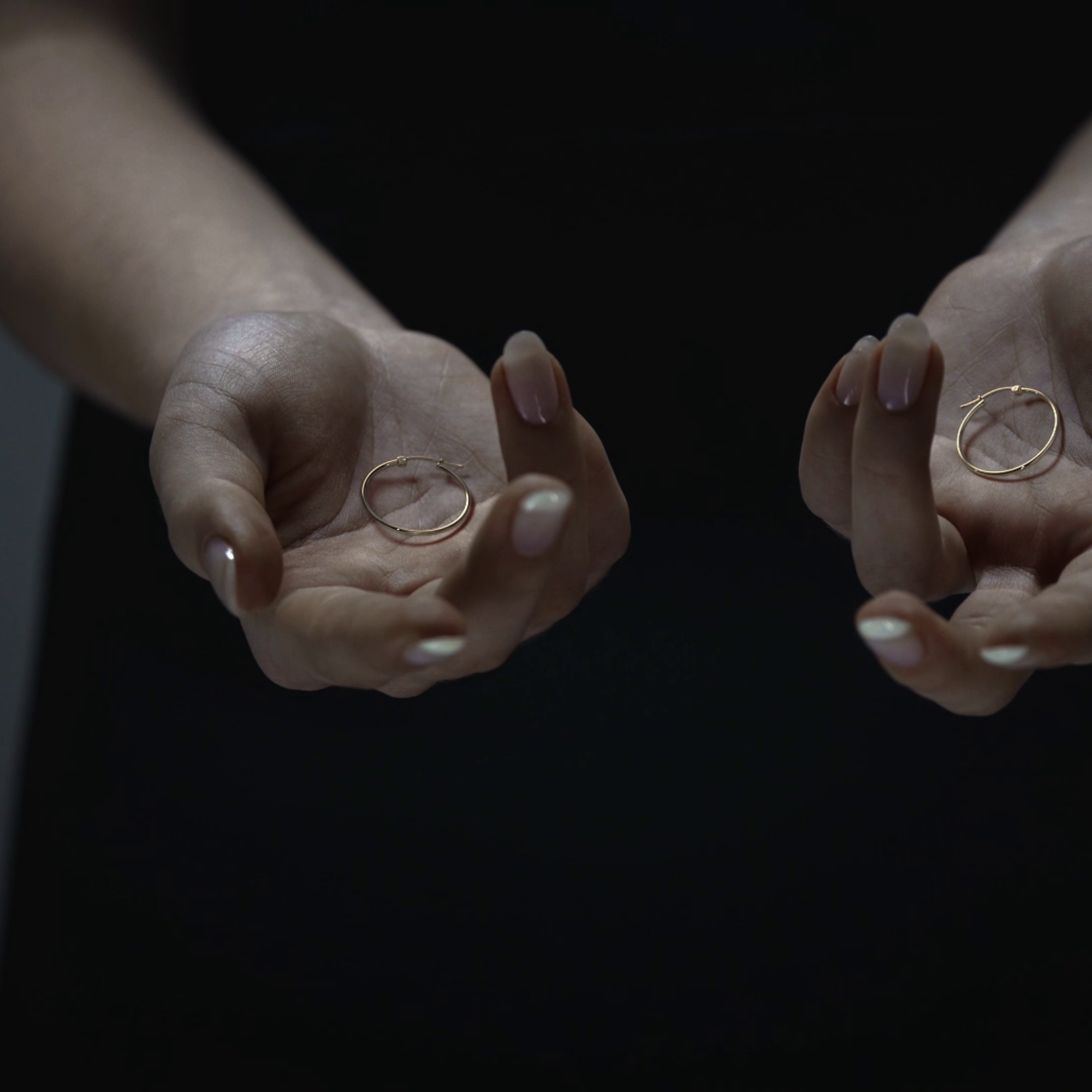 Arete Arracada De Oro 10k Lisa