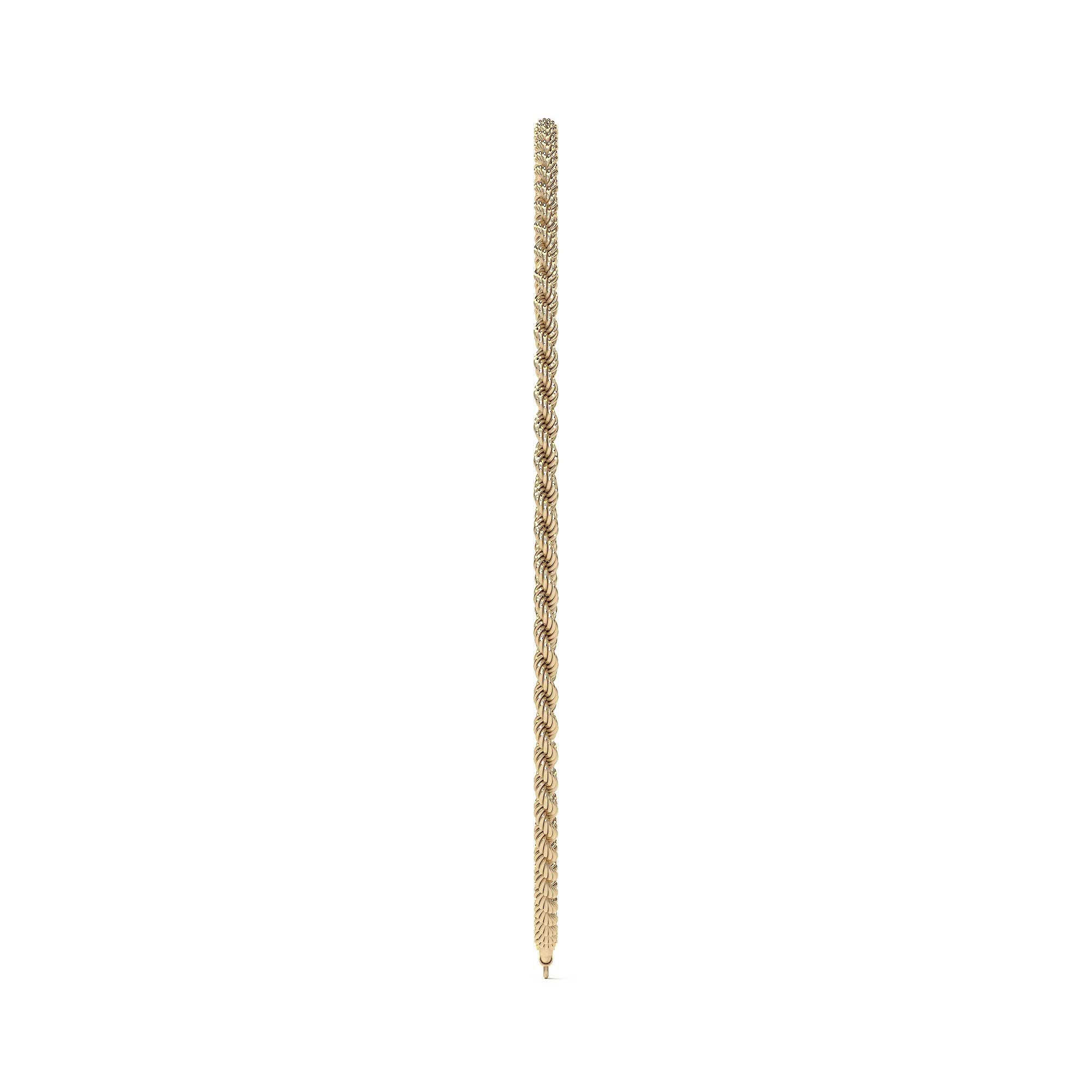 Pulso Torsal De Oro Italiano 10k, Calibre 2.5mm, 21.5 Cm
