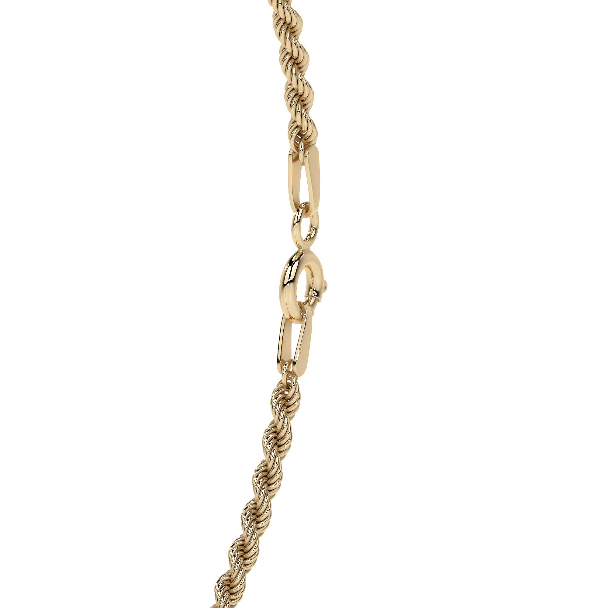 Pulsera De Oro 10k Torsal De 18.5 Cm Calibre 1.9 Mm Dorado