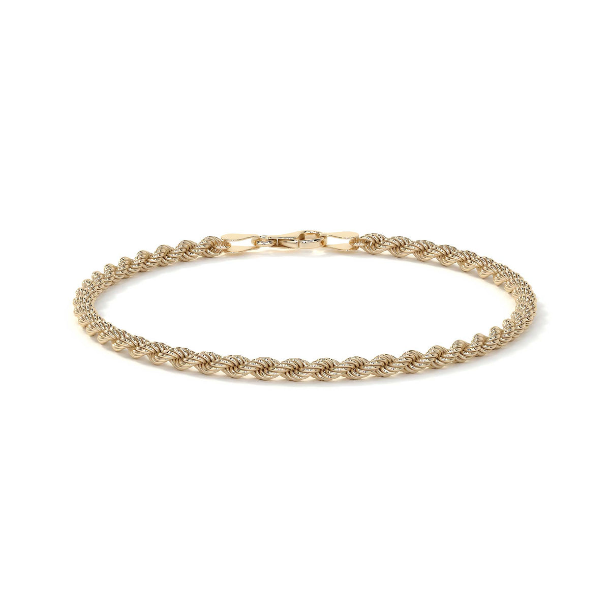 Pulsera De Oro Torsal Para Hombre Con Broche De Perico