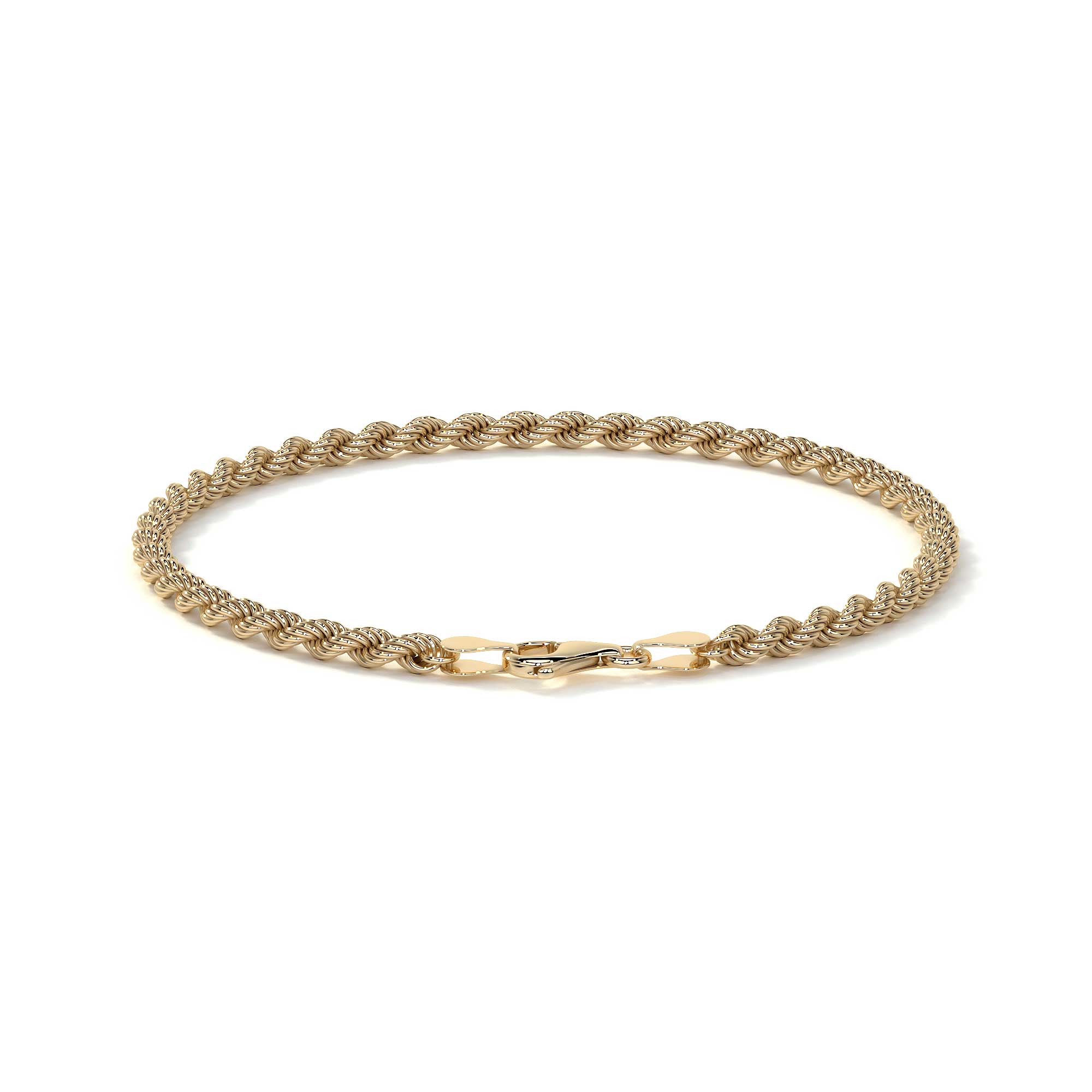 Pulsera De Oro De 10k Torsal Para Hombre Dorado 68 Cm 215 Cm