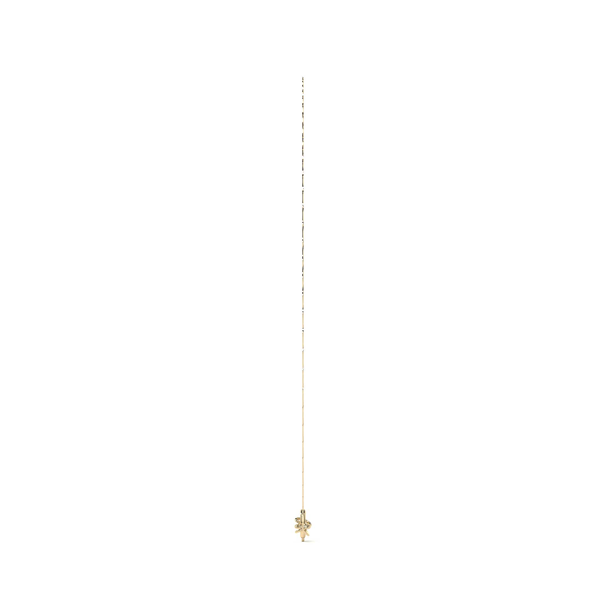 Pulsera Valentino De Oro Italiano 10k, Calibre 1.4mm, 18 Cm