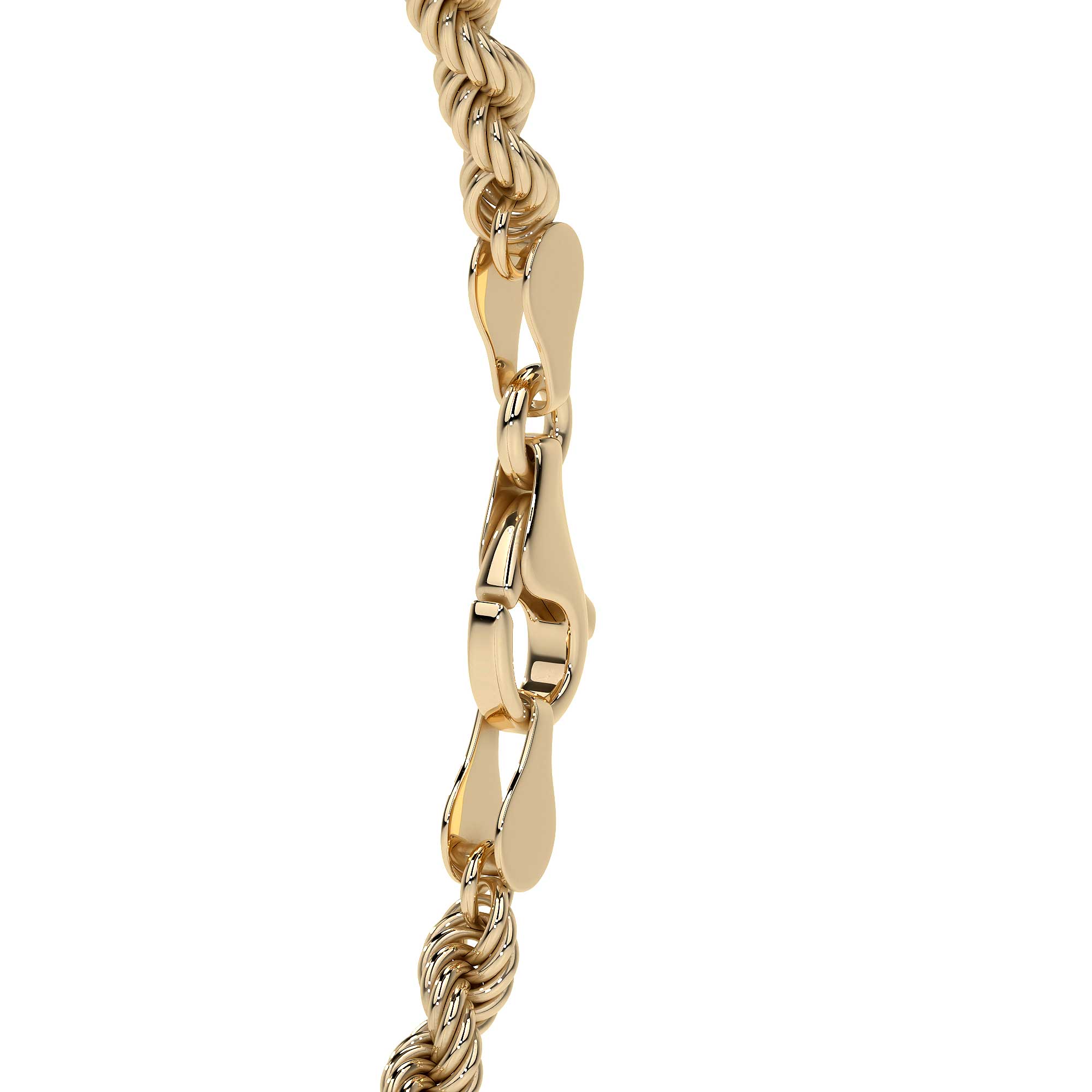 Pulso Torsal De Oro Italiano 10k, Calibre 3.3mm, 16 Cm
