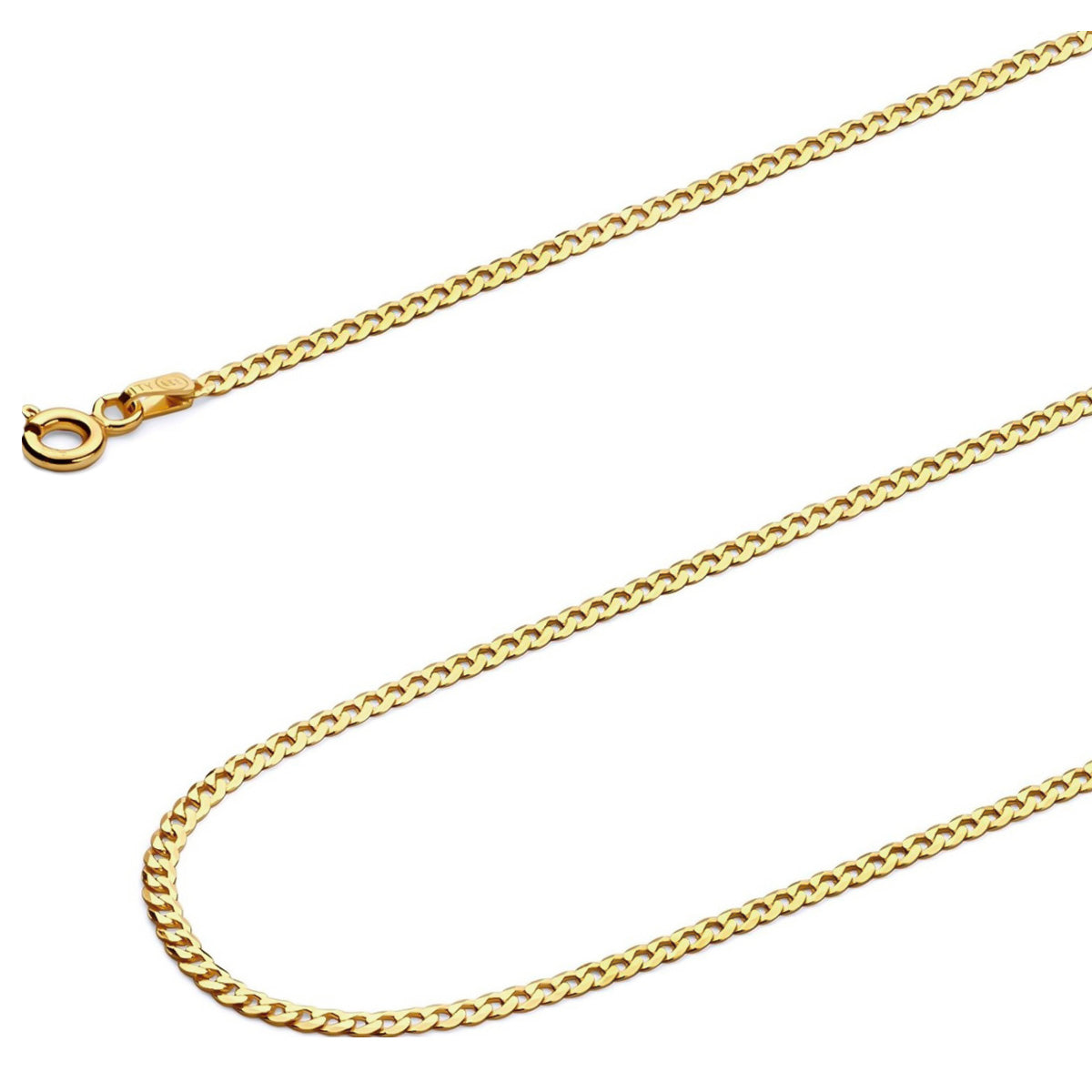 14k Italian Cuban Style Chain, 2mm Gauge, 55cm