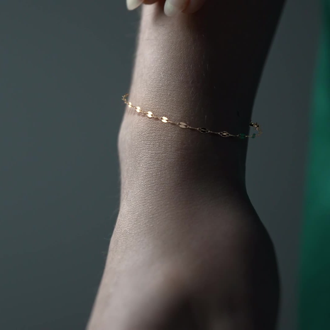 Pulsera Italiana Grano De Cafe De 10 Quilates 2.4mm, 18.5 Cm Dorado 6 18.5 Cm 6 Cm 19 Cm