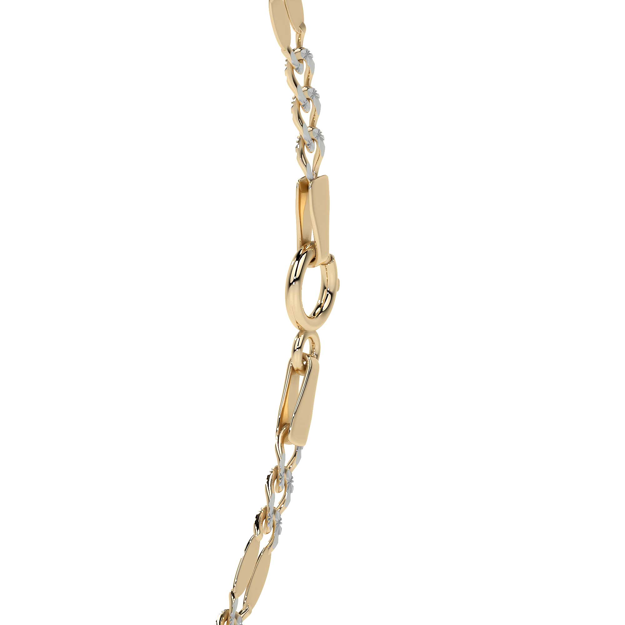 Pulsera Serpentina 3x1 Diamantada Oro 10k