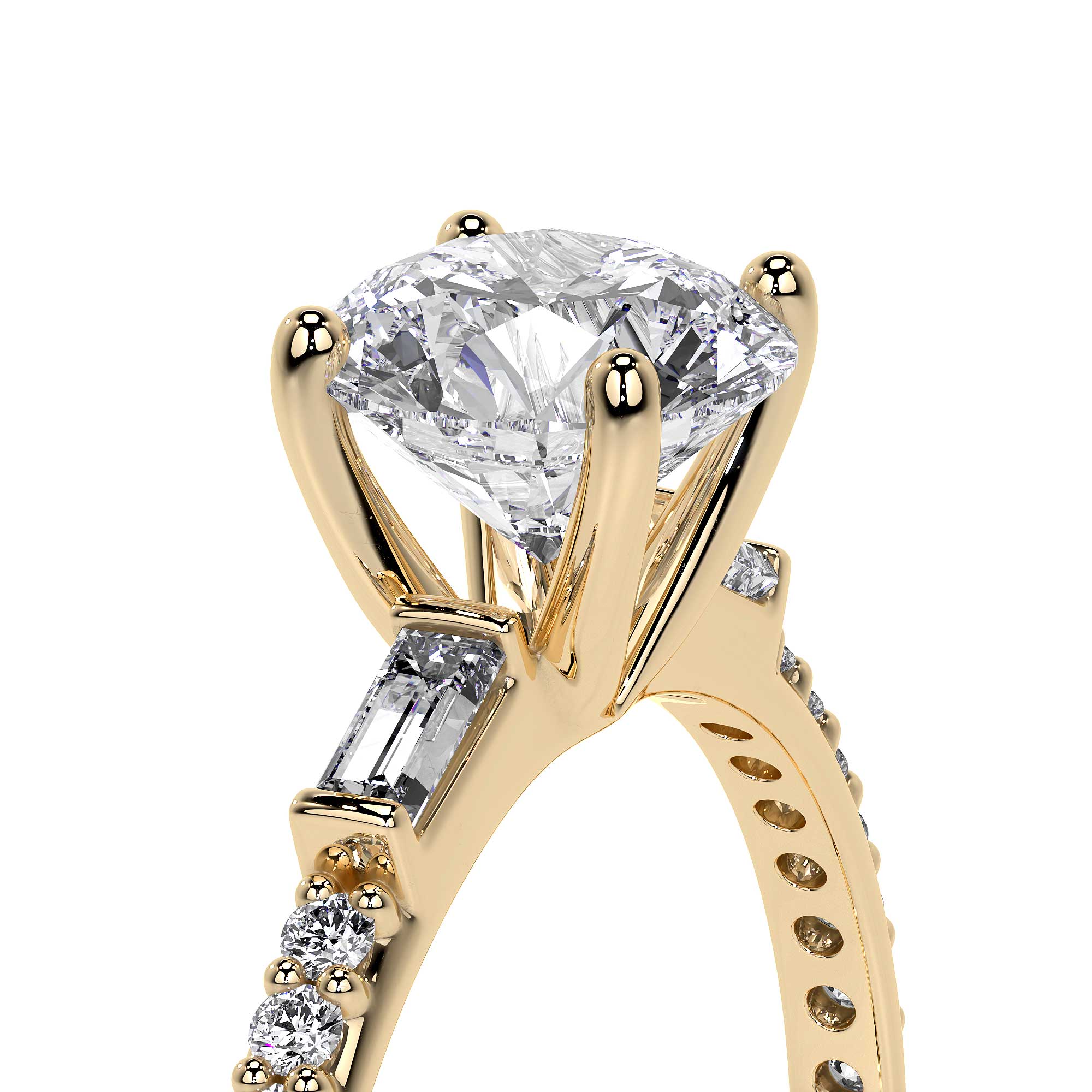Anillo De Compromiso De Oro 10k Con Piedra Zirconia